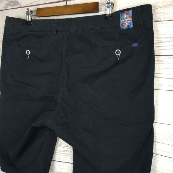Club of Comfort Mens sz 40 Shorts Dark Navy Blue Stretch Blend Cotton Premium - Picture 2 of 12